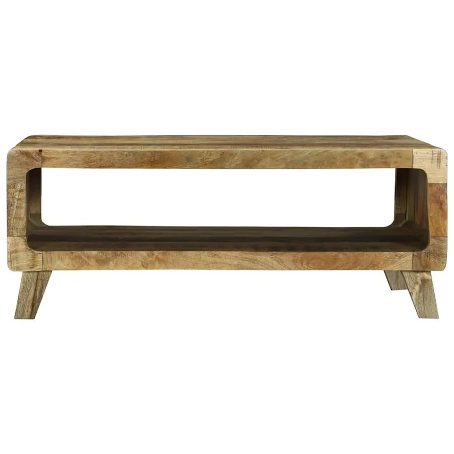 Table basse Marron 90 x 50 x 35 cm Bois de mangue massif - 3