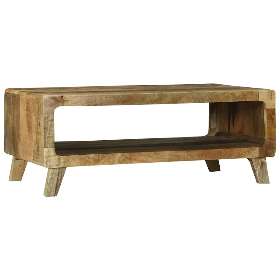 Table basse Marron 90 x 50 x 35 cm Bois de mangue massif - 5