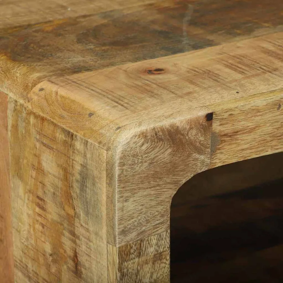 Table basse Marron 90 x 50 x 35 cm Bois de mangue massif - 7