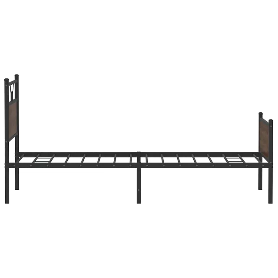Cadre de lit sans matelas chêne marron 100x190 cm - 7