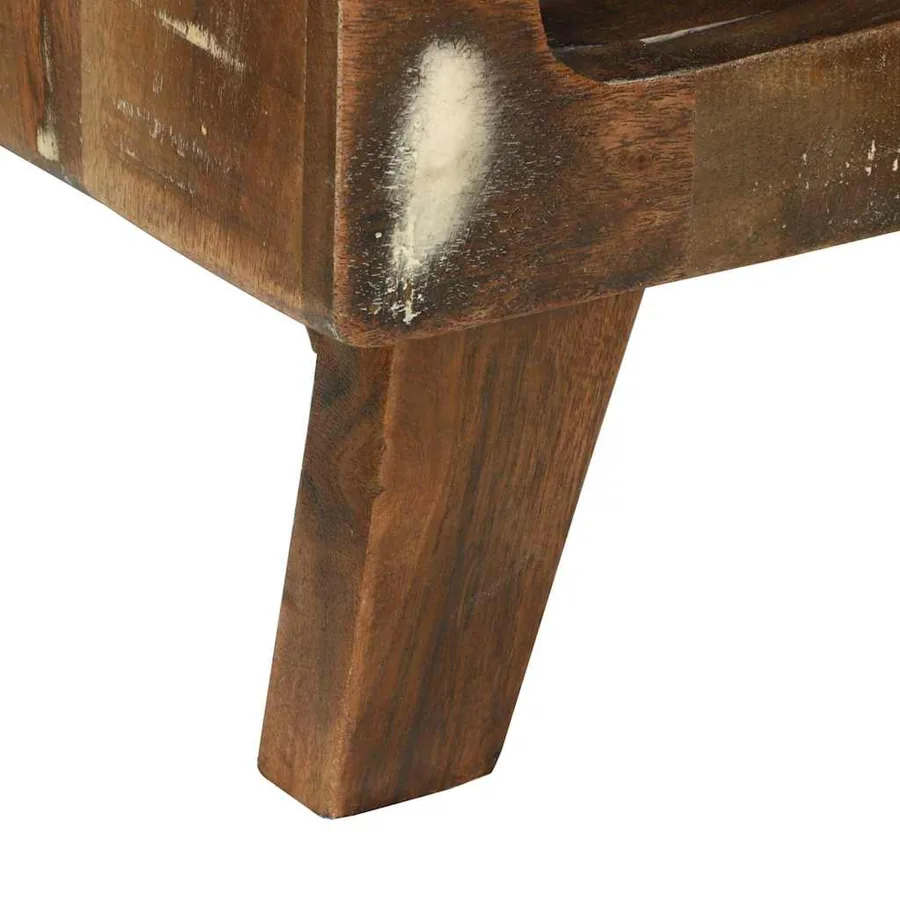 Table basse Multicolore 50 x 50 x 35 cm Bois Recyclé Solide - 8