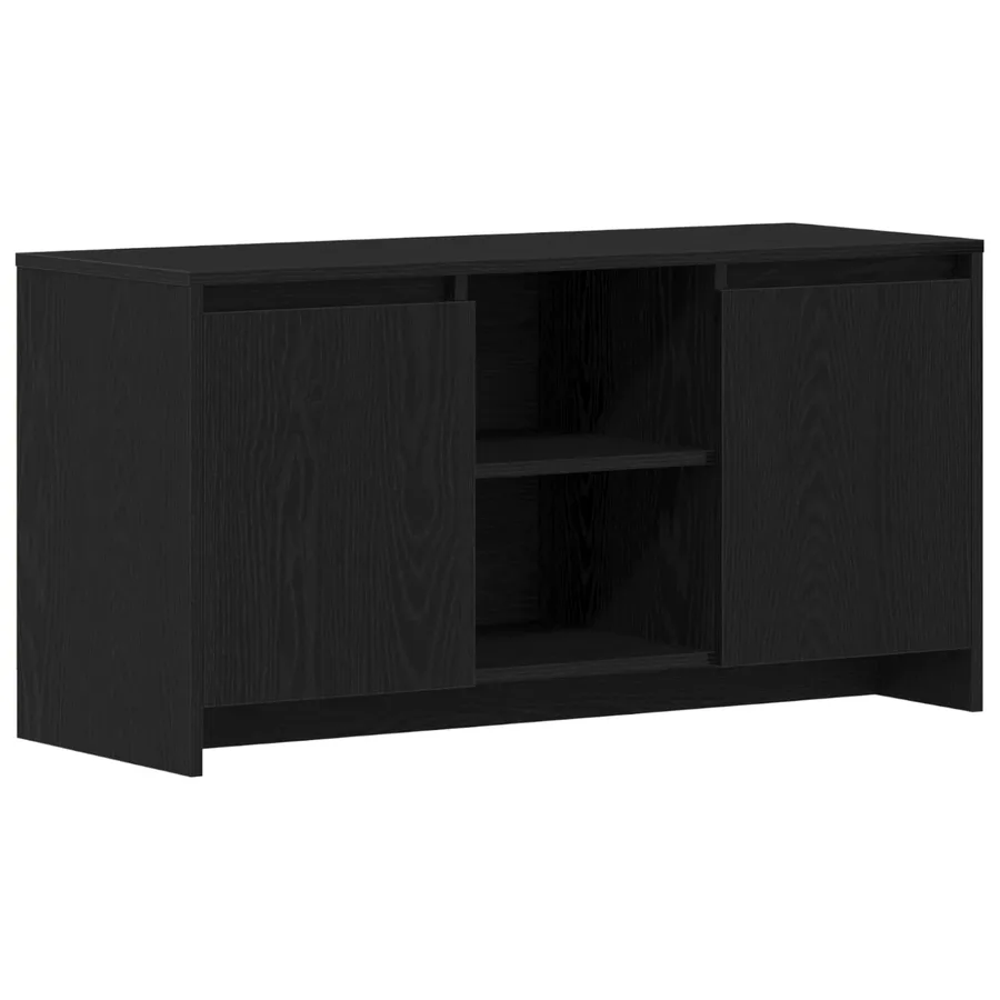 Meuble TV Chêne noir 102 x 37,5 x 52,5 cm Bois d'ingénierie - 2
