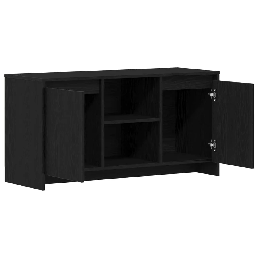 Meuble TV Chêne noir 102 x 37,5 x 52,5 cm Bois d'ingénierie - 5