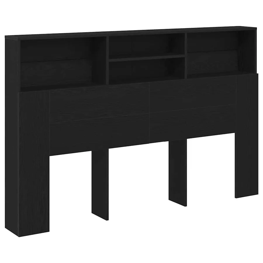 Cabinet de Tête de Lit Chêne noir 160 x 19 x 103,5 cm - 2