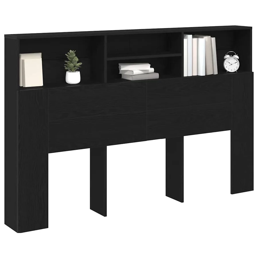 Cabinet de Tête de Lit Chêne noir 160 x 19 x 103,5 cm - 3