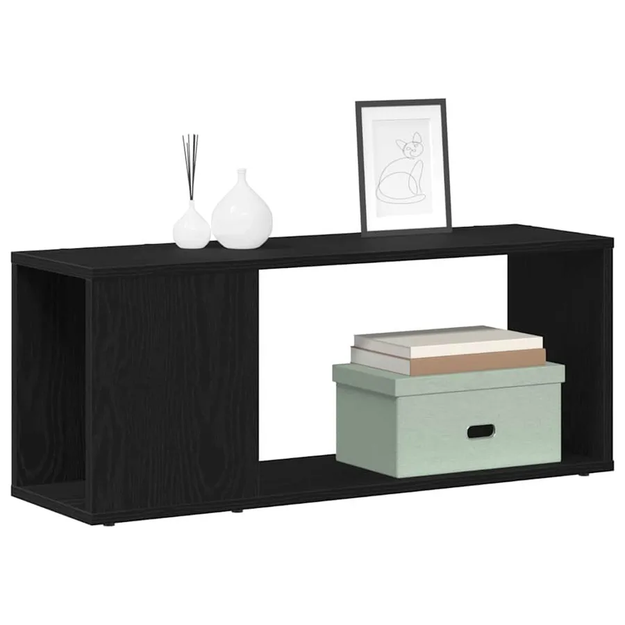 Ensemble meuble TV Chêne noir 80 x 24 x 32 cm Bois d'ingénierie - 3