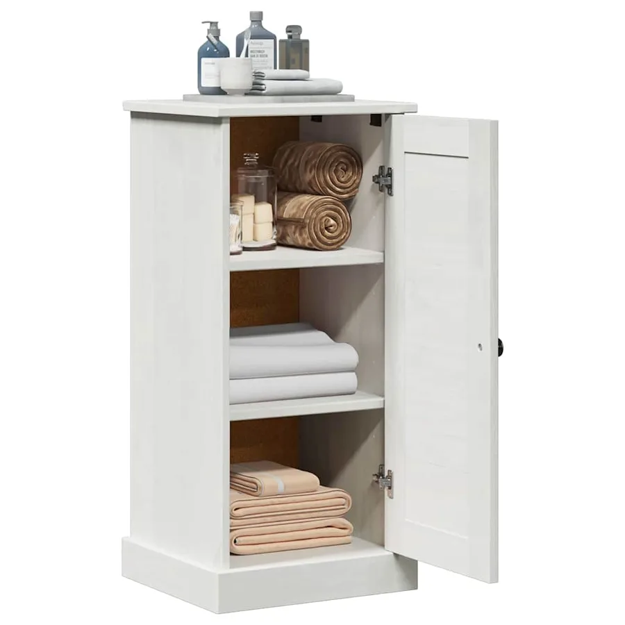 Armoire de salle de bain avec porte VIGO Blanc et Blanc Antique - 3