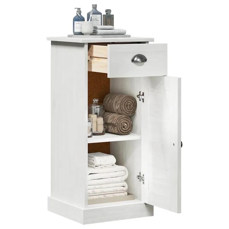 Armoire de salle de bain avec tiroir VIGO Marron et Marron Miel - 3