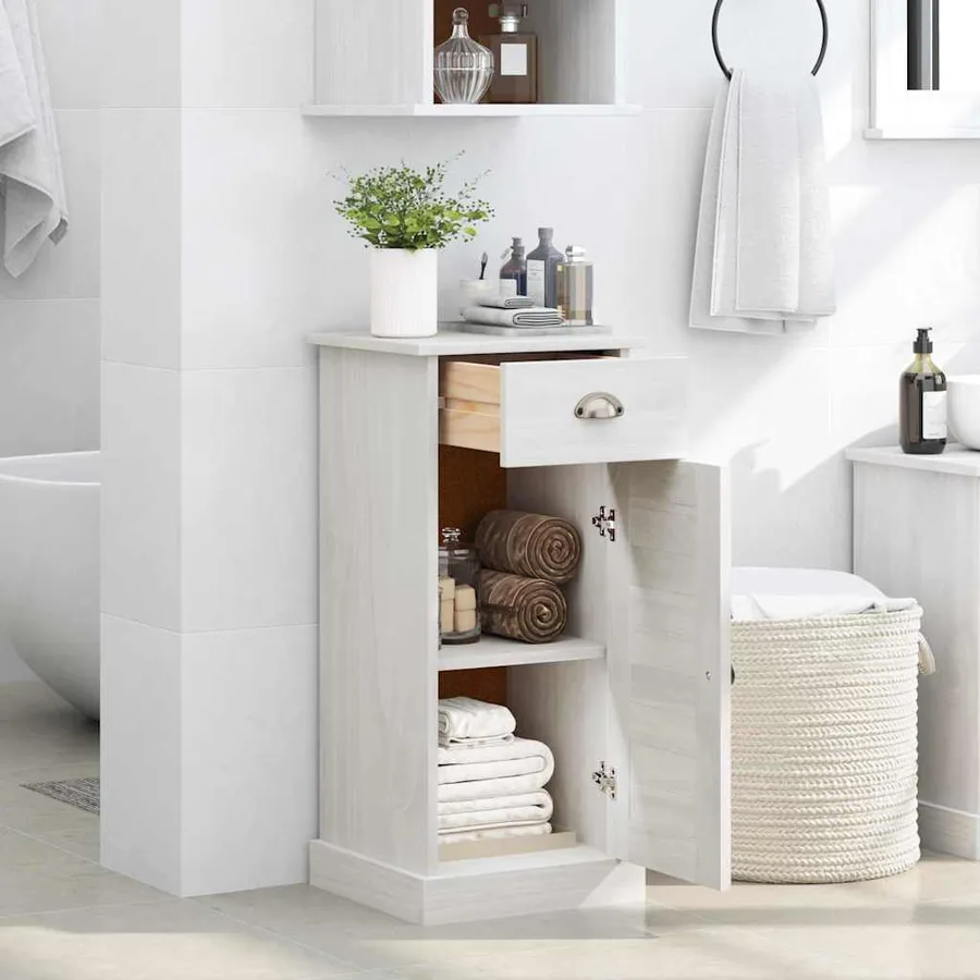 Armoire de salle de bain avec tiroir VIGO Marron et Marron Miel - 4