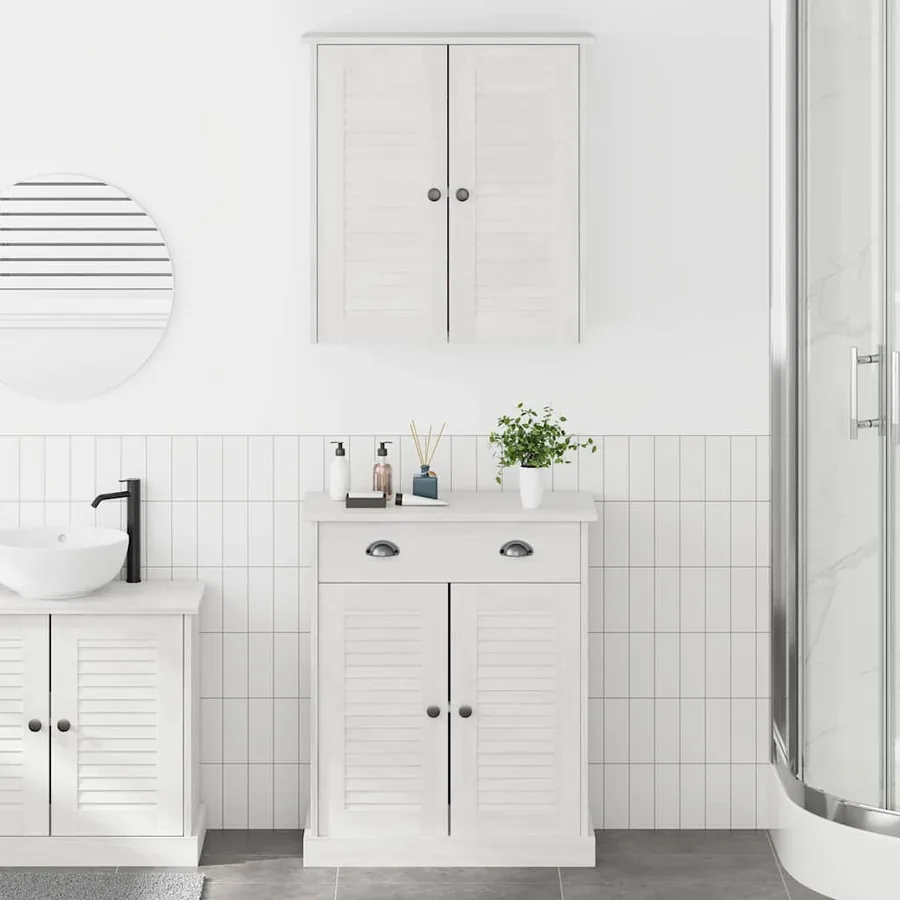 Ensemble de mobilier de salle de bain avec étagère VIGO 2 pcs