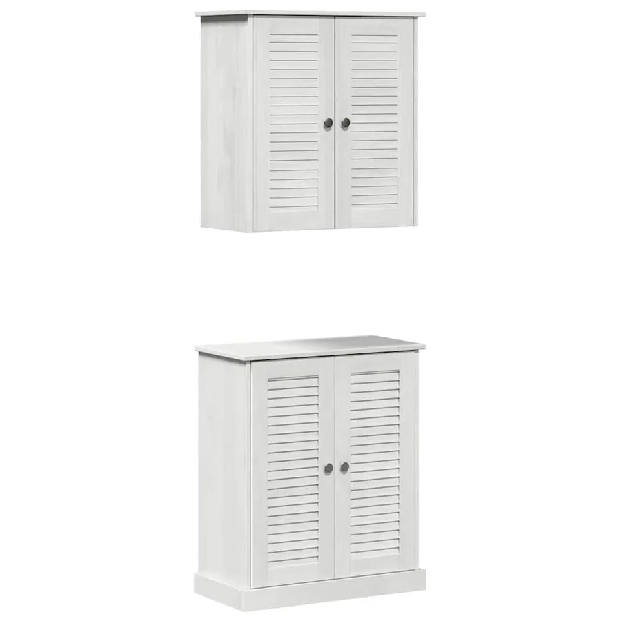 Ensemble de mobilier de salle de bain 2 pcs 67,5 x 34 x 80 cm - 2