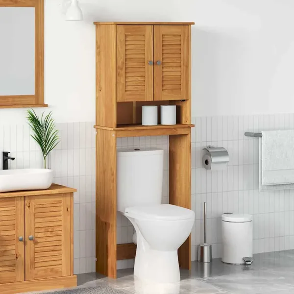Armoire de toilette VIGO Marron et Marron Miel 60 x 27 x 161 cm