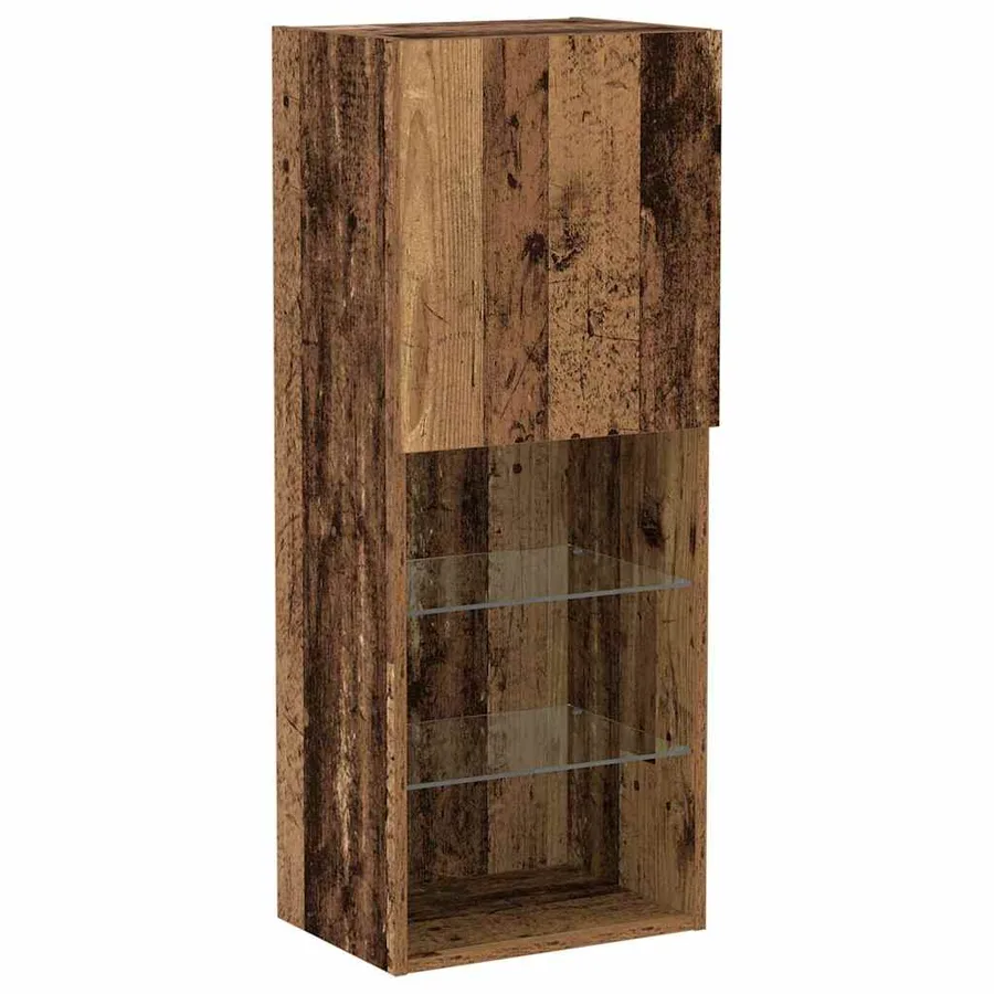 Ensemble meuble TV avec LED Bois ancien 40,5 x 30 x 102 cm - 2