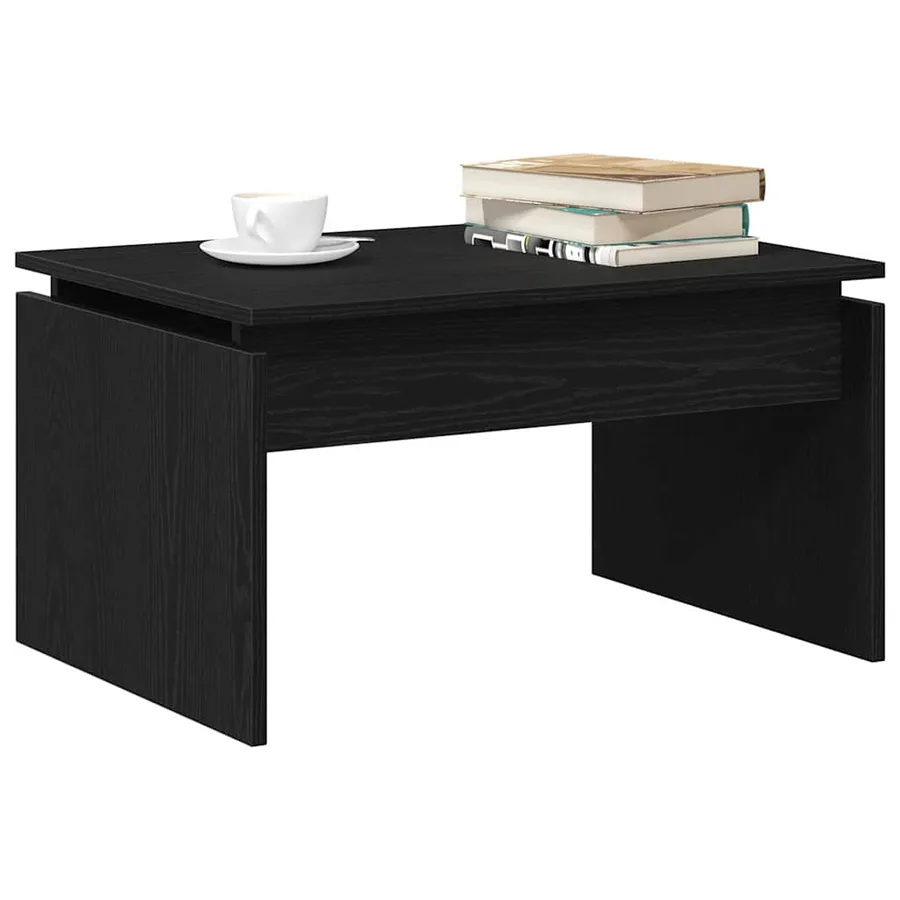 Table basse Chêne noir 68 x 50 x 38 cm Bois d'ingénierie - 3