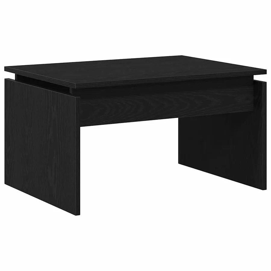 Table basse Chêne noir 68 x 50 x 38 cm Bois d'ingénierie - 5