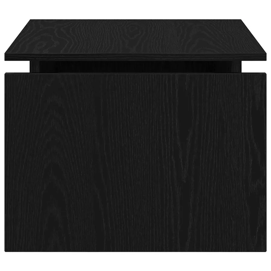 Table basse Chêne noir 68 x 50 x 38 cm Bois d'ingénierie - 7