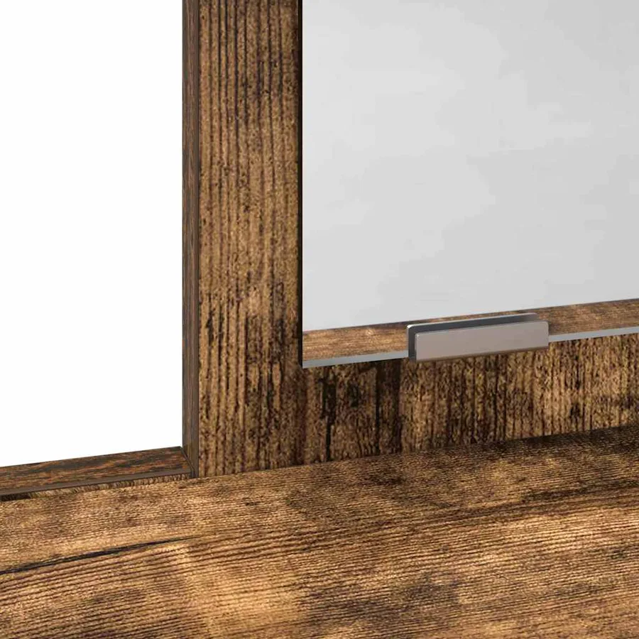 Table de Toilette avec tiroir Chêne fumé 100 x 41 x 140 cm - 8
