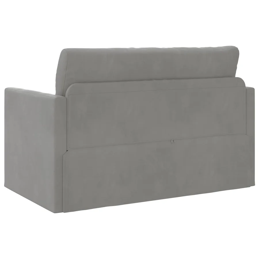 Canapé-Lit Gris clair 124 x 71 x 78 cm Velours - 7