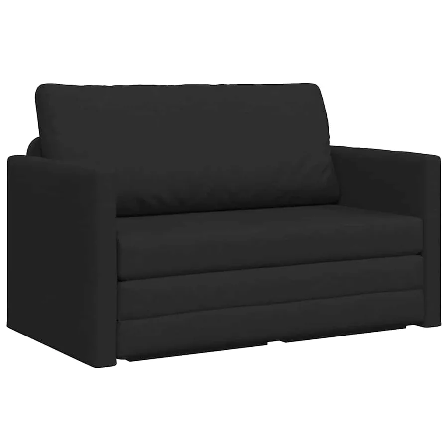 Canapé-Lit 110cm Noir tissu - 2