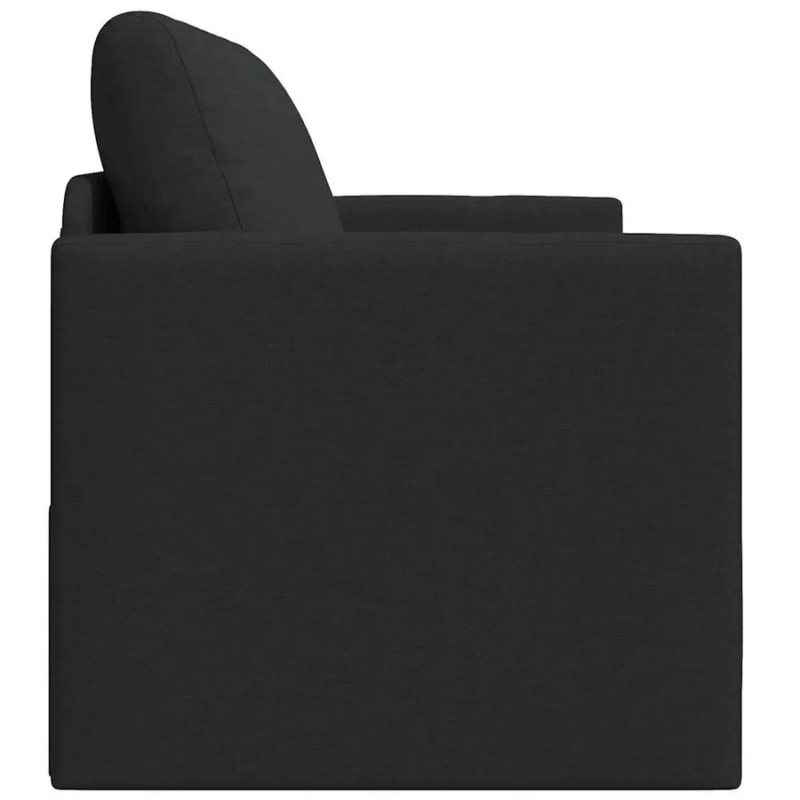 Canapé-Lit 110cm Noir tissu - 6