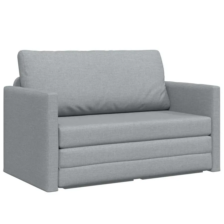 Canapé-Lit 110cm Gris clair tissu - 2