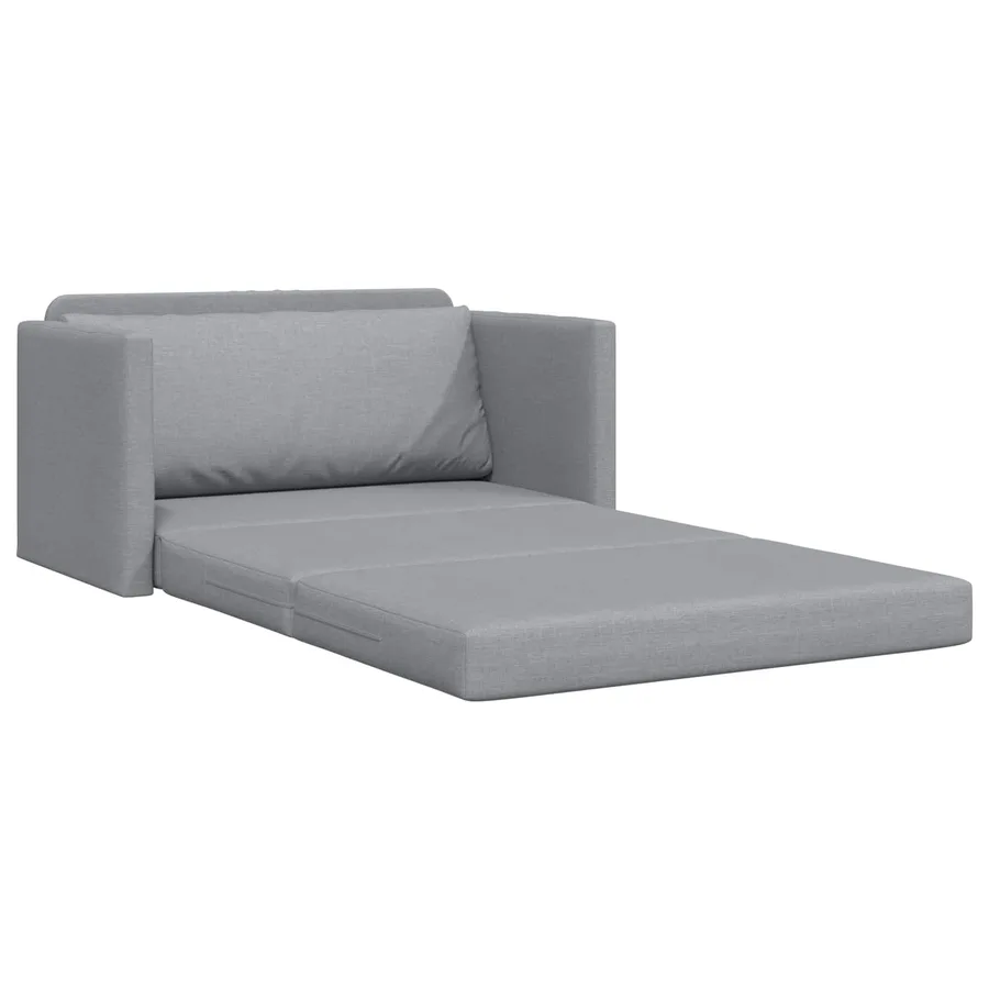 Canapé-Lit 110cm Gris clair tissu - 4