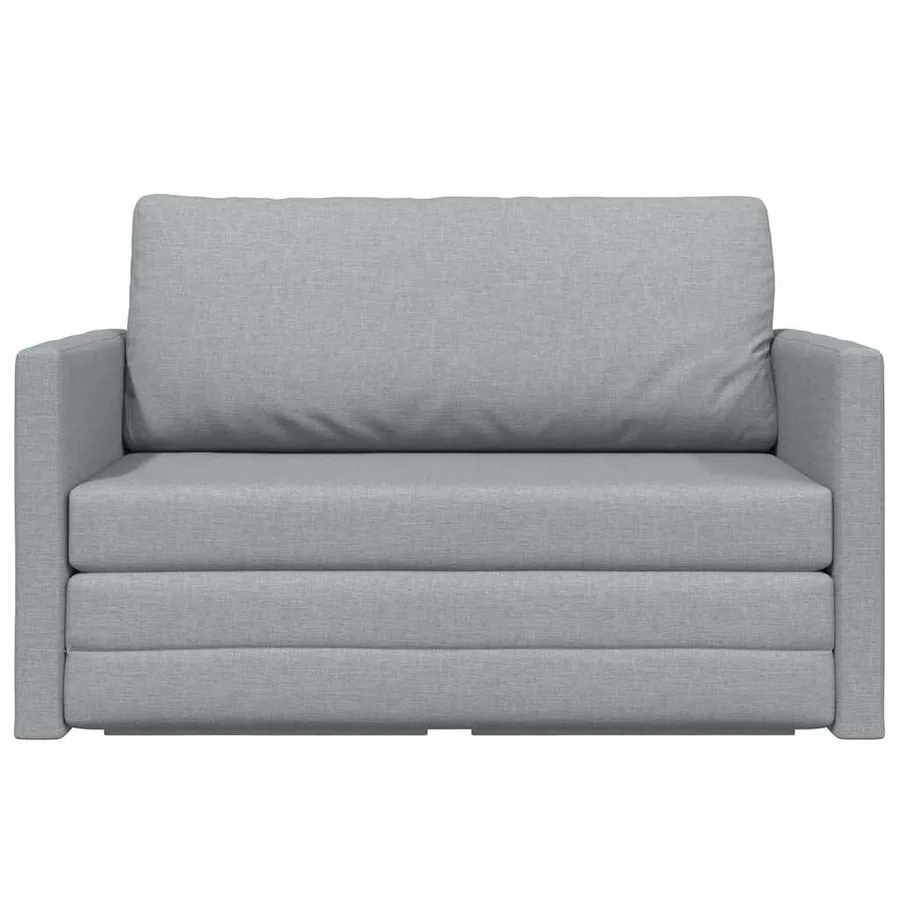 Canapé-Lit 110cm Gris clair tissu - 5