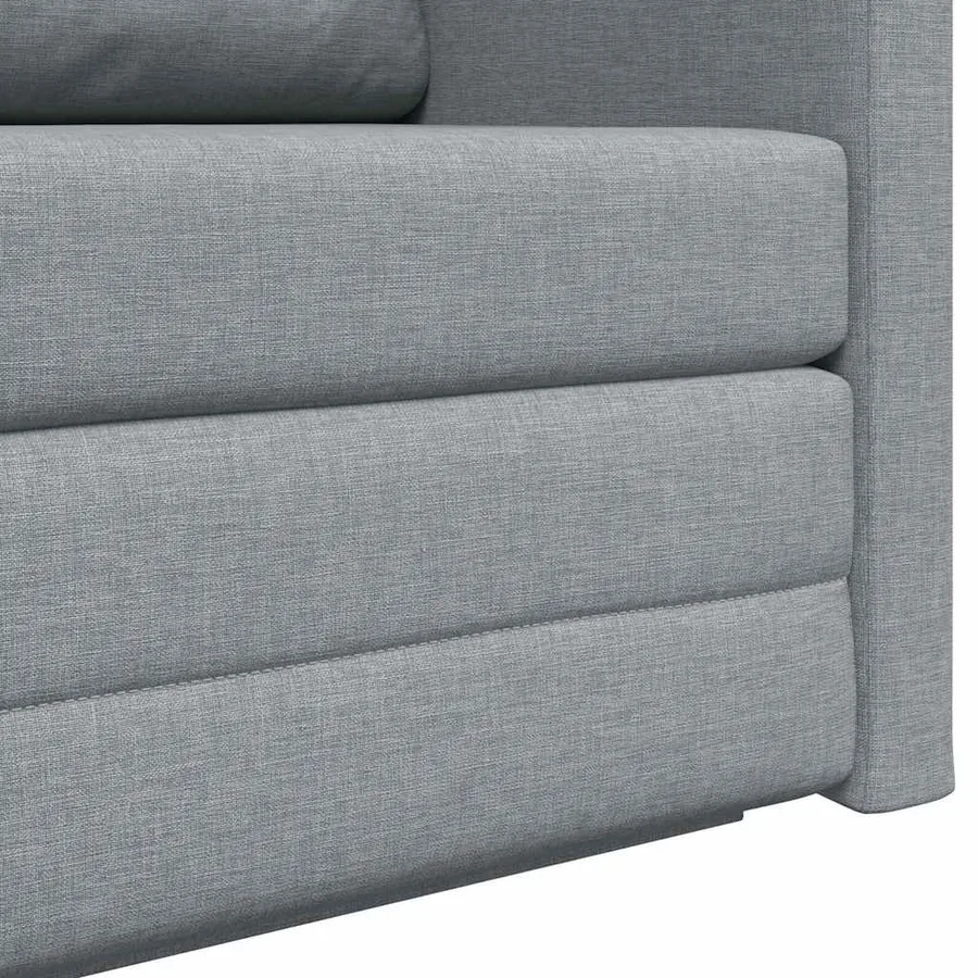 Canapé-Lit 110cm Gris clair tissu - 9