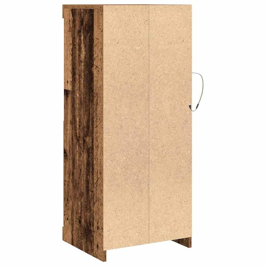 Buffet LED Bois ancien 41 x 37 x 100 cm Bois d'ingénierie - 9