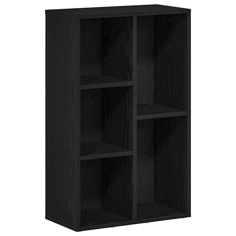 Bibliothèque en chêne noir 50 x 25 x 80 cm bois d'ingénierie - 2
