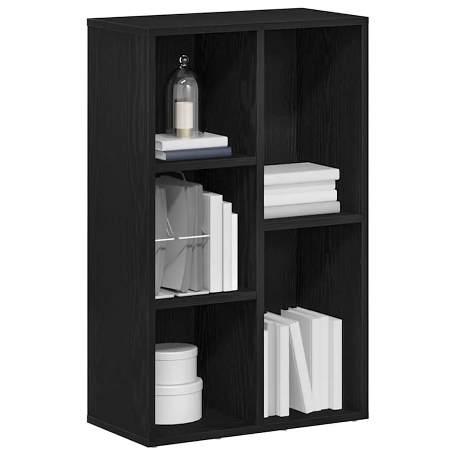 Bibliothèque en chêne noir 50 x 25 x 80 cm bois d'ingénierie - 4