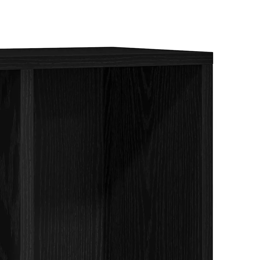 Bibliothèque en chêne noir 50 x 25 x 80 cm bois d'ingénierie - 9