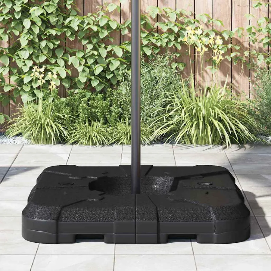Base de parasol à bras déporté Noir 88,5 x 88,5 x 12 cm - 4