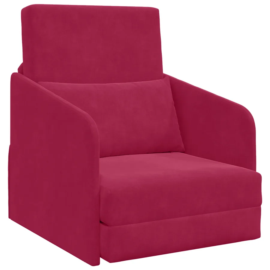 Canapé-Lit Bordeaux 65 x 80 x 83 cm Velours - 2