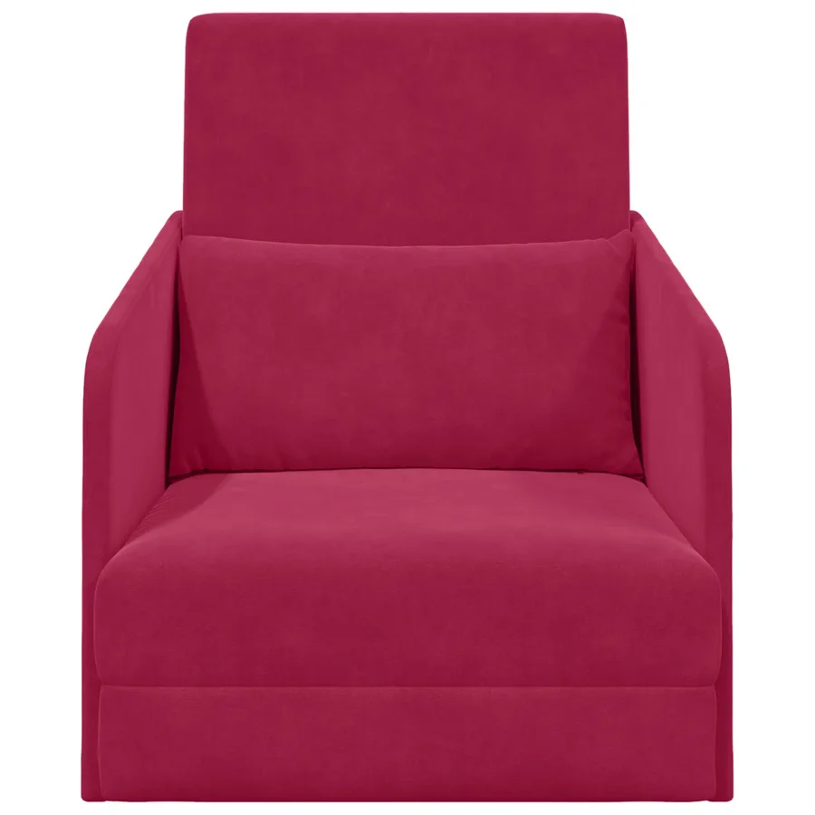 Canapé-Lit Bordeaux 65 x 80 x 83 cm Velours - 5