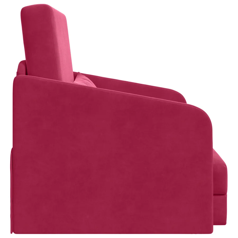 Canapé-Lit Bordeaux 65 x 80 x 83 cm Velours - 6