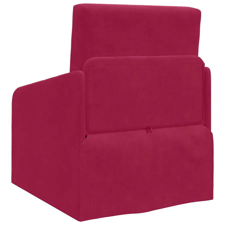 Canapé-Lit Bordeaux 65 x 80 x 83 cm Velours - 7