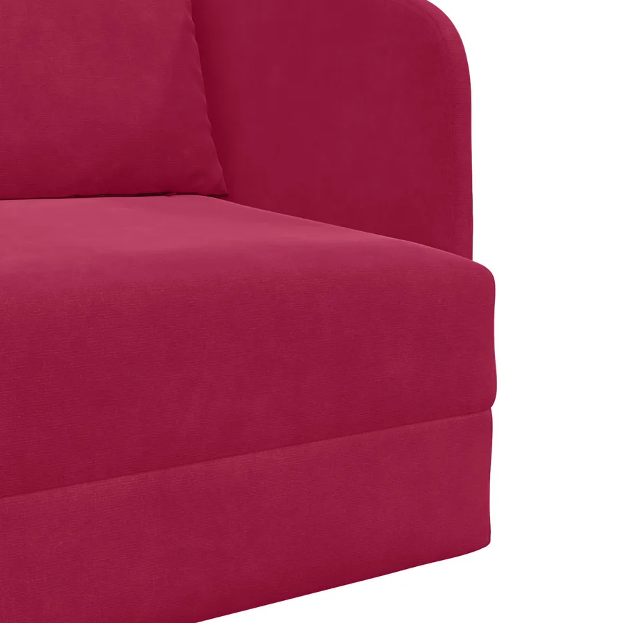 Canapé-Lit Bordeaux 65 x 80 x 83 cm Velours - 9