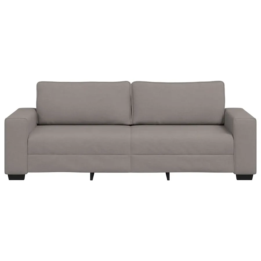 Canapé 3 places taupe 220x77x82 cm en tissu - 4
