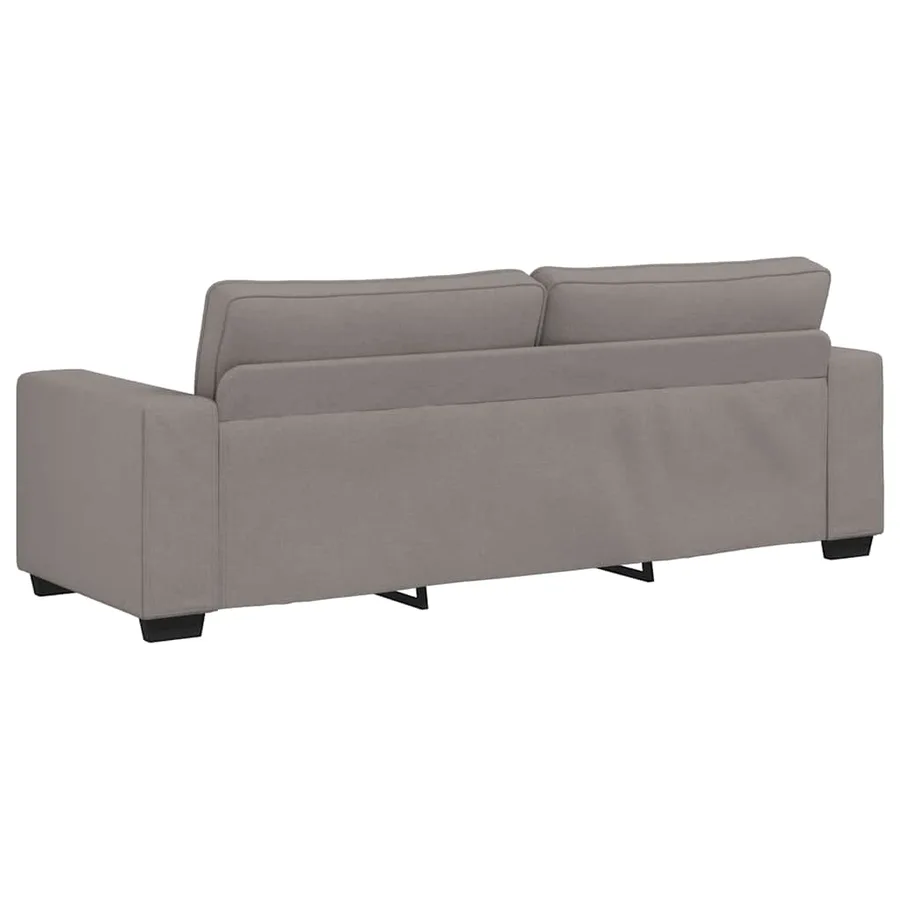 Canapé 3 places taupe 220x77x82 cm en tissu - 6