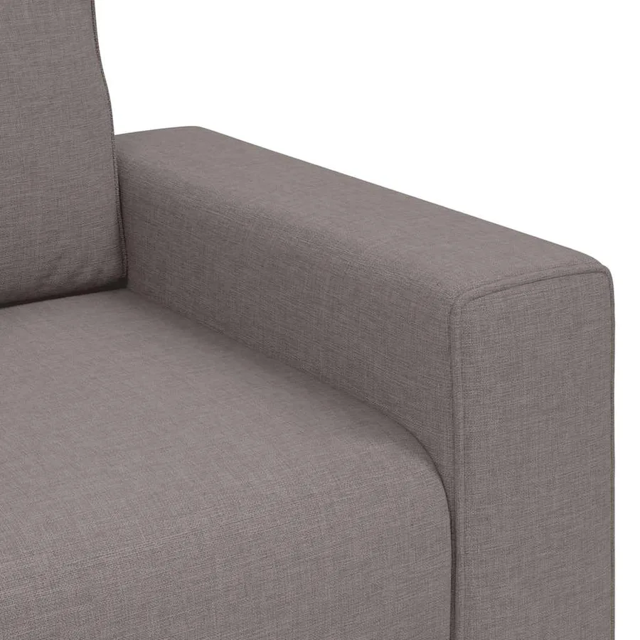 Canapé 3 places taupe 220x77x82 cm en tissu - 7