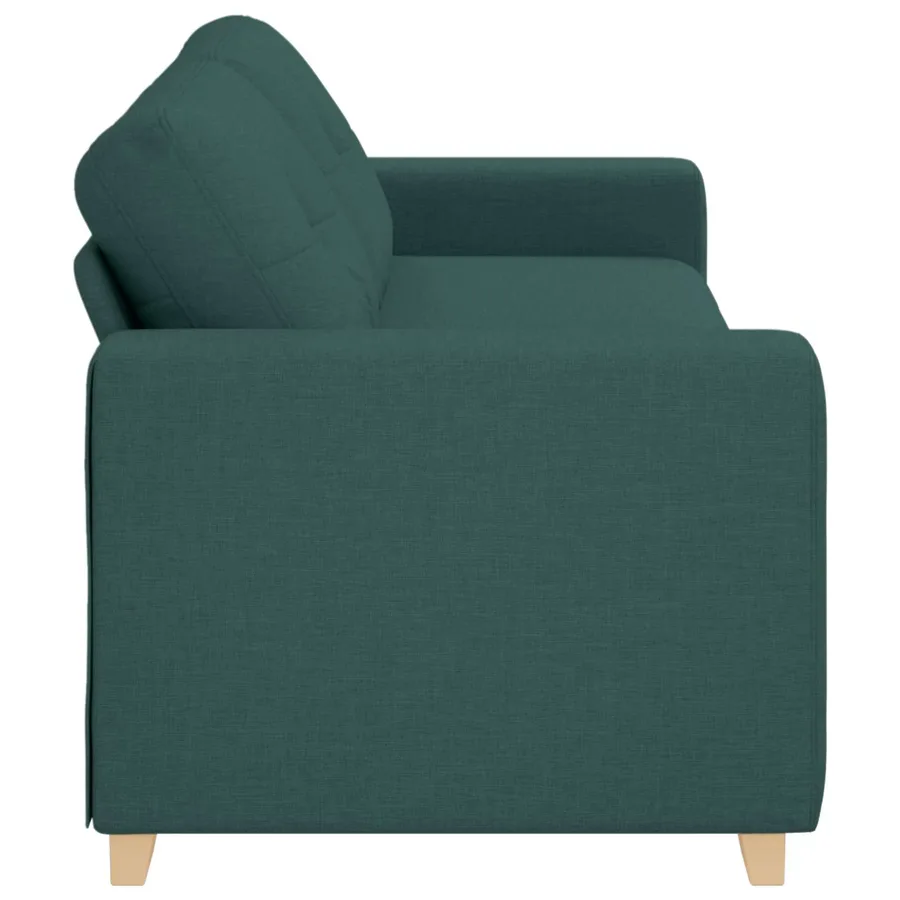Canapé 3 places vert foncé 180 cm tissu - 3