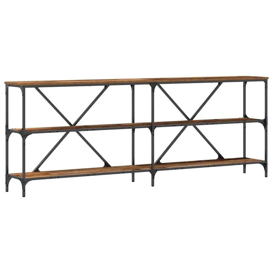 Table console Bois ancien 200 x 30 x 75 cm Bois d'ingénierie - 2