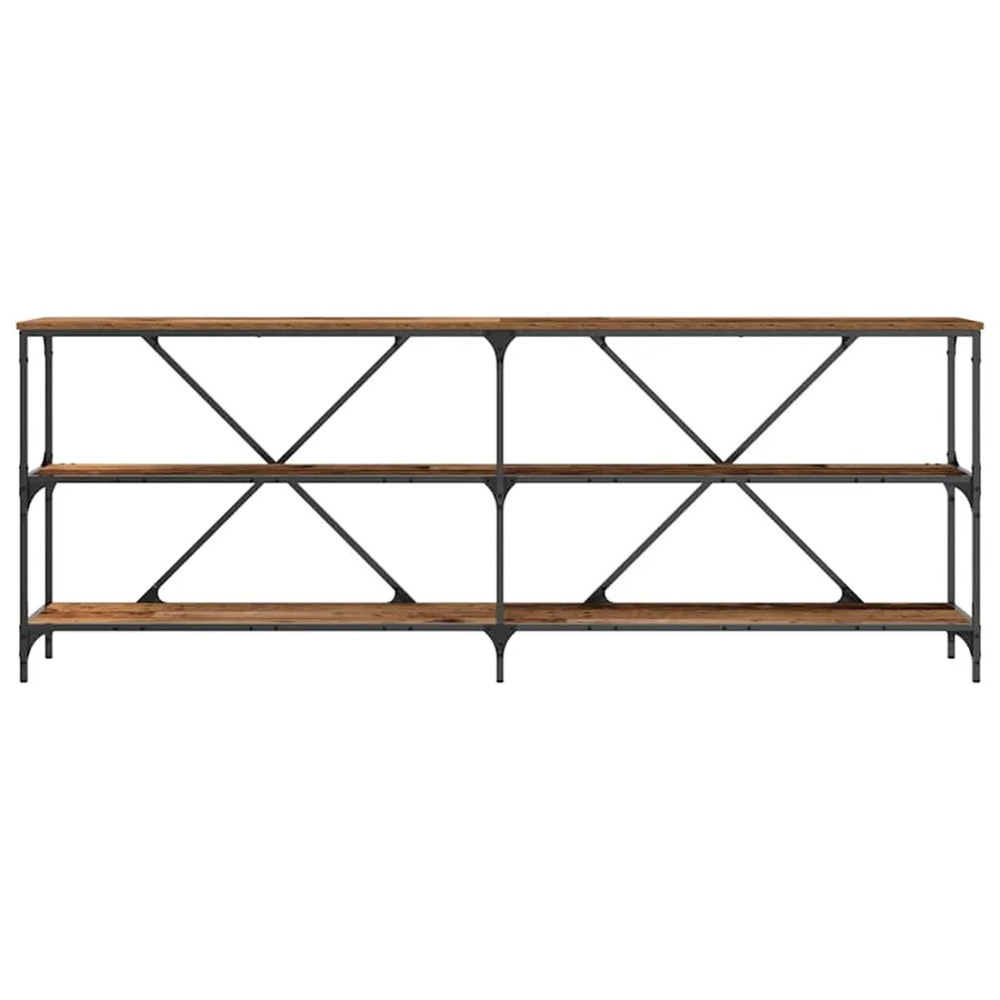 Table console Bois ancien 200 x 30 x 75 cm Bois d'ingénierie - 5