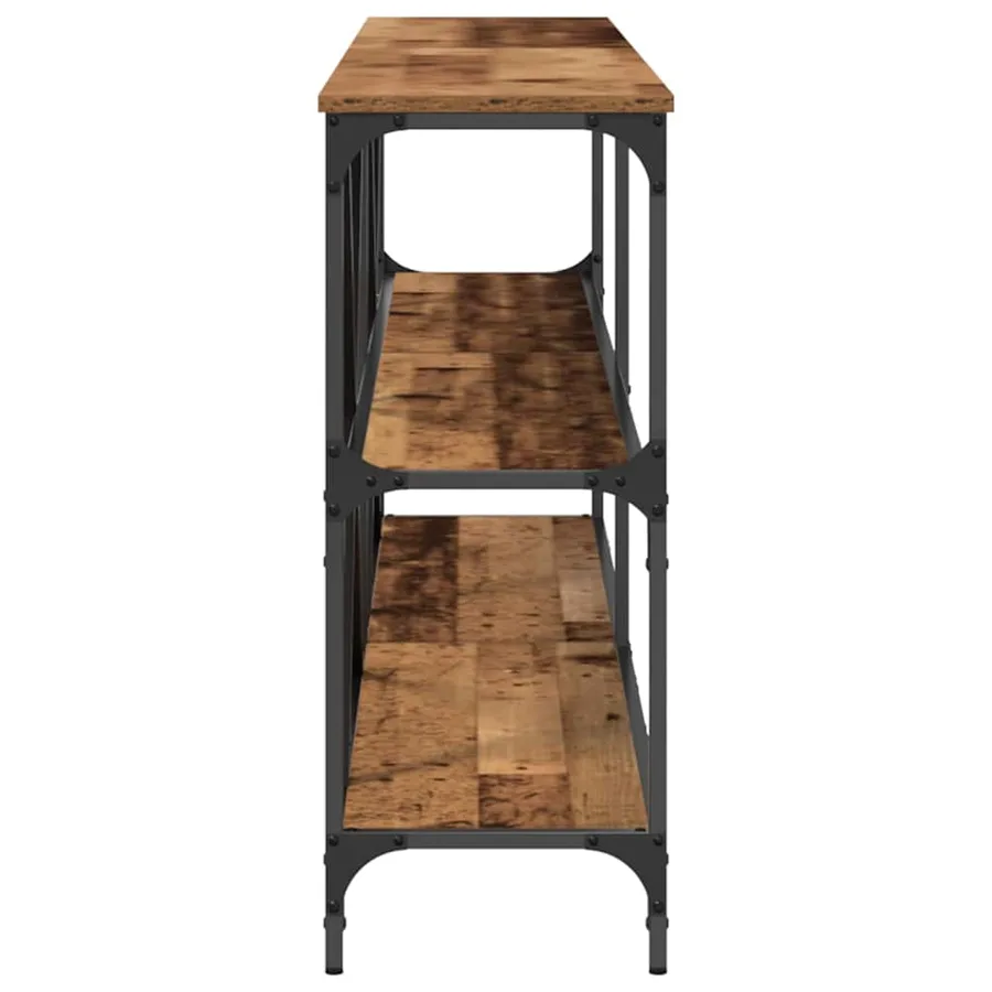 Table console Bois ancien 200 x 30 x 75 cm Bois d'ingénierie - 6