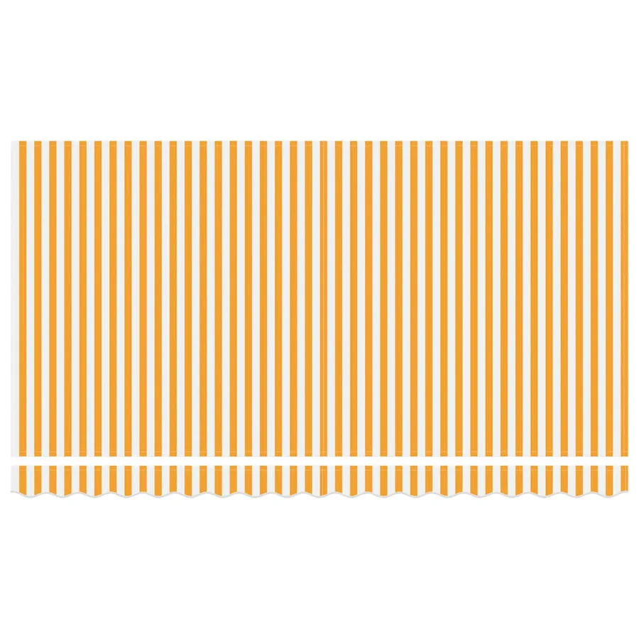 Toile de rechange pour auvent Jaune et blanc 4 x 2 m Polyester - 5