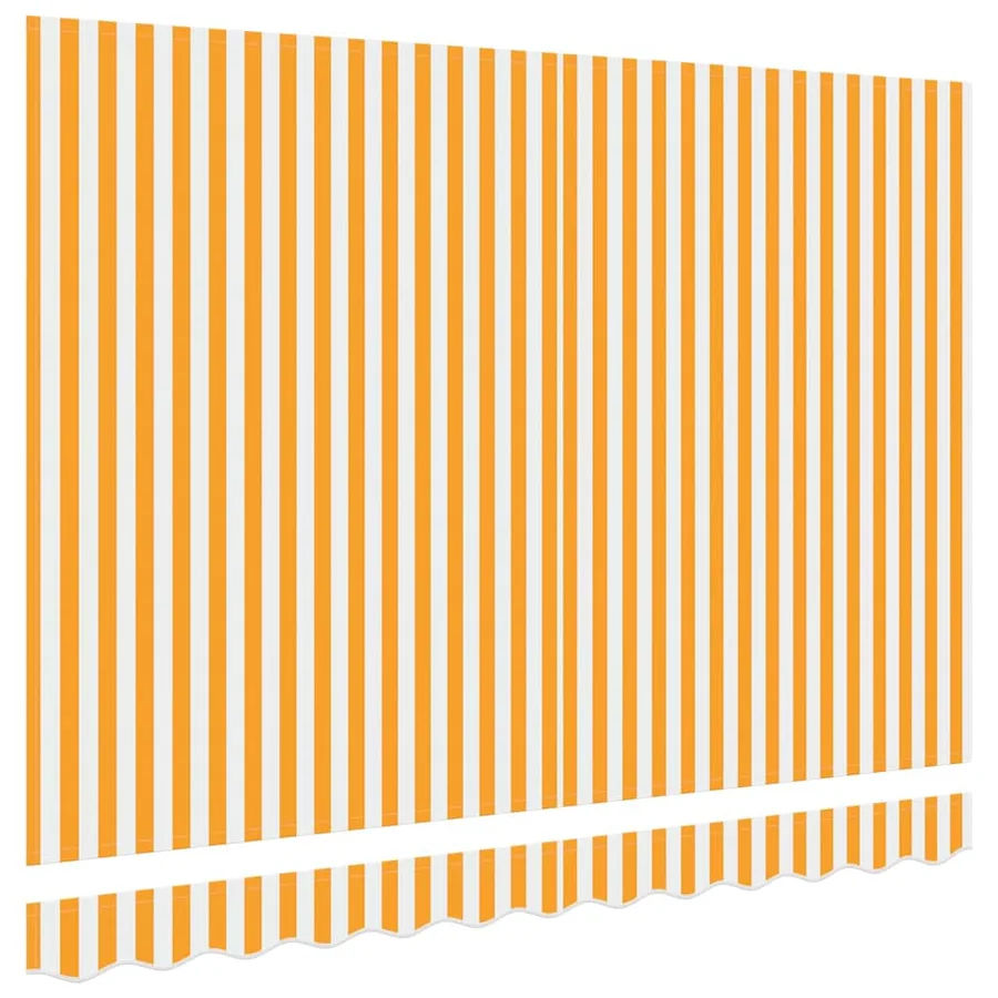 Toile de rechange pour auvent Jaune et blanc 3 x 2 m Polyester - 4