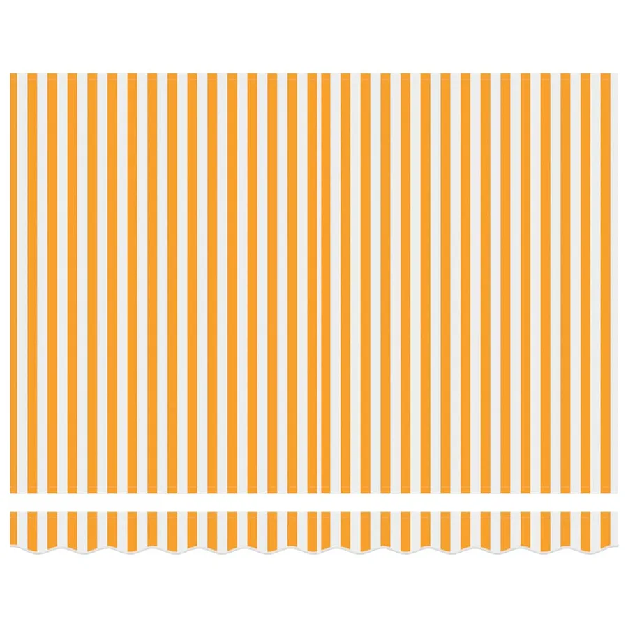 Toile de rechange pour auvent Jaune et blanc 3 x 2 m Polyester - 5