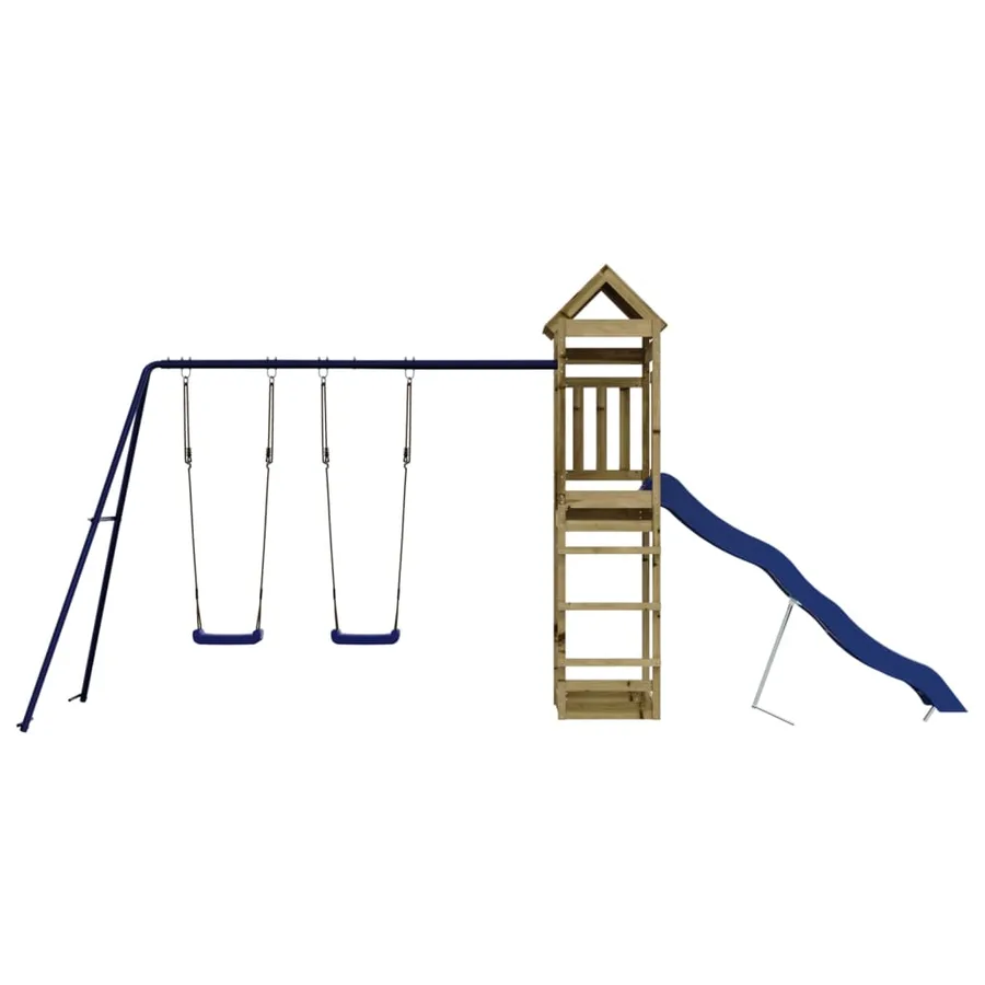Aire de jeux d'extérieur bois de pin imprégné - 3