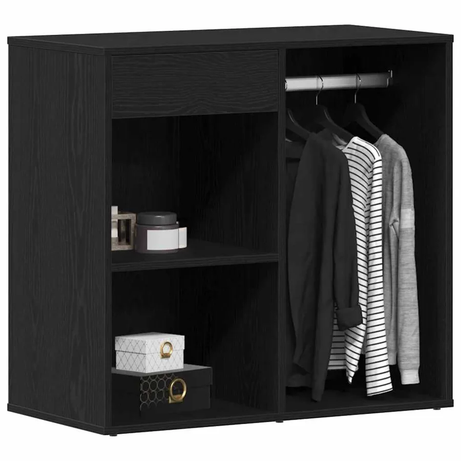 Cabinet de Cosmétiques avec tiroir Chêne noir 80 x 40 x 75 cm - 3